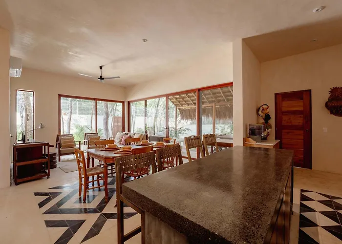 Villa Chic 4br With Private Pool In Holistika Tulum