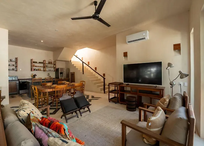 Chic 4br With Private Pool In Holistika Villa Tulum